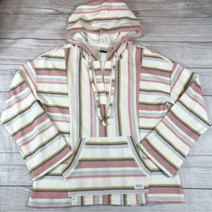 Roxy Striped Hooded Top Size XS